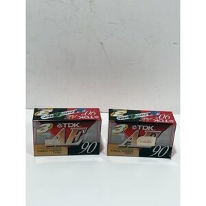 6 TDK AE 90 Blank Audio Cassette‎ Tape Type I Normal Position 2 Pk Of 3/ea JAPAN